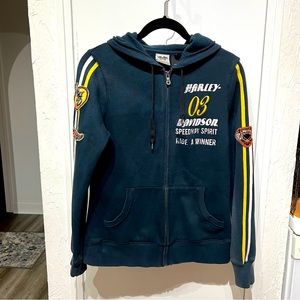HARLEY DAVIDSON FULL ZIP HOODIE SZ MEDIUM M